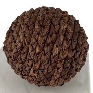 Decorative Orb Ball Woven Natural Fibers Home Decor Accent Bowl Filler